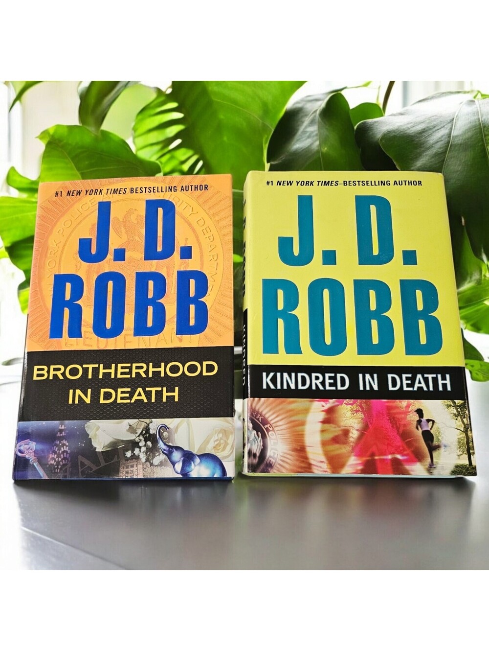 JD Robb In Death Series Hardcover Brotherhood Kindred Lot of 2 Nora Roberts
